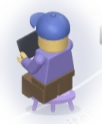 The Writer with a tablet